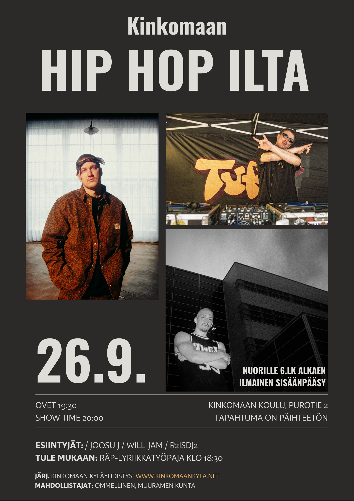 Ilta Hip Hopille, Räpille ja nuorille
