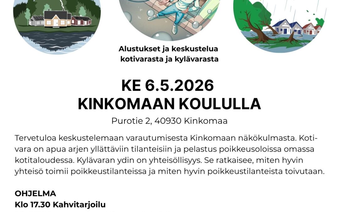 Kinkomaan varautumisilta ke 6.5.2026